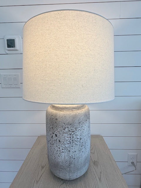 Bassett Devereux Table Lamp 30" Cement Look
