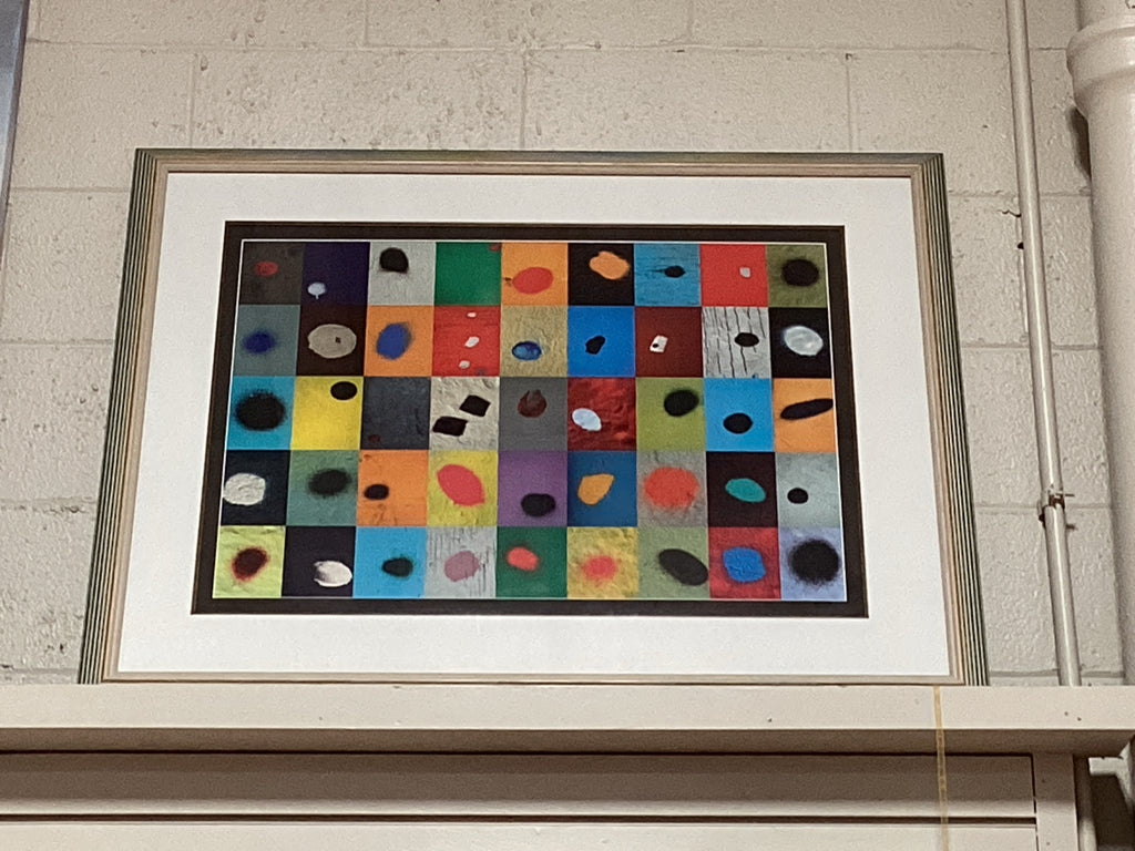 Sharon Elphick Art / Dot giclee print / fluted wooden frame 38 x 30