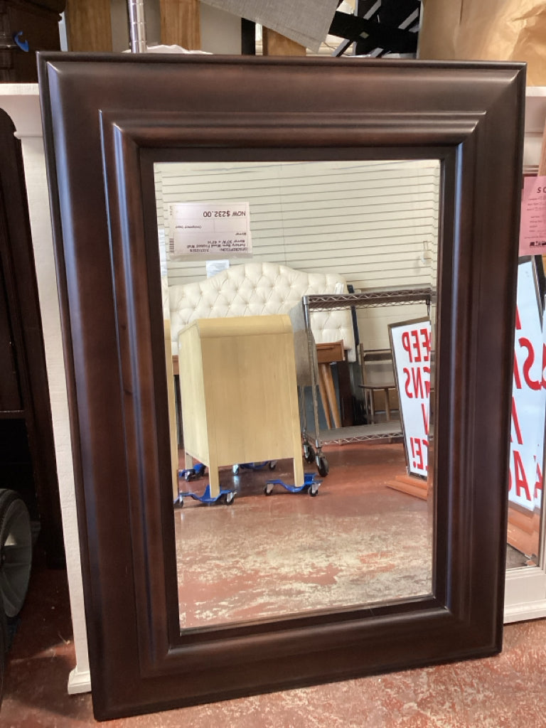 Pottery Barn Wood Framed Wall Mirror 30"W x 43"H