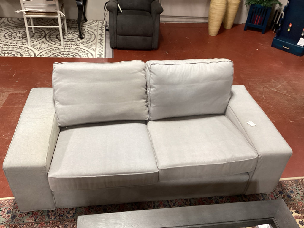 Sofa / Beige-grey Kivik slipcovered sofa  74 x 34  x 28