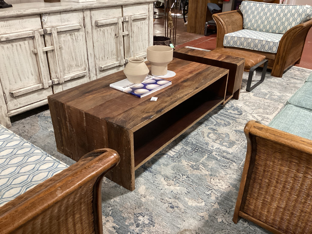 Reclaimed Wood Coffee Table 65"X27"X16.5 H