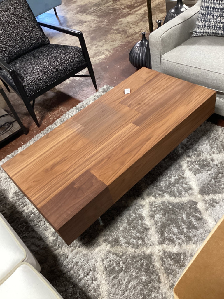 Cattelan Italia Coffee Table Acrylic Legs 47 1/2 x 24