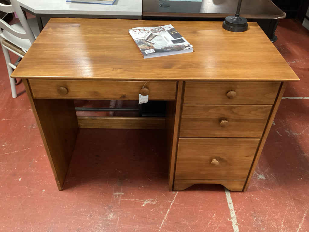 Solid Pine 4 drawer Student  Desk 44 x 23 x 30
