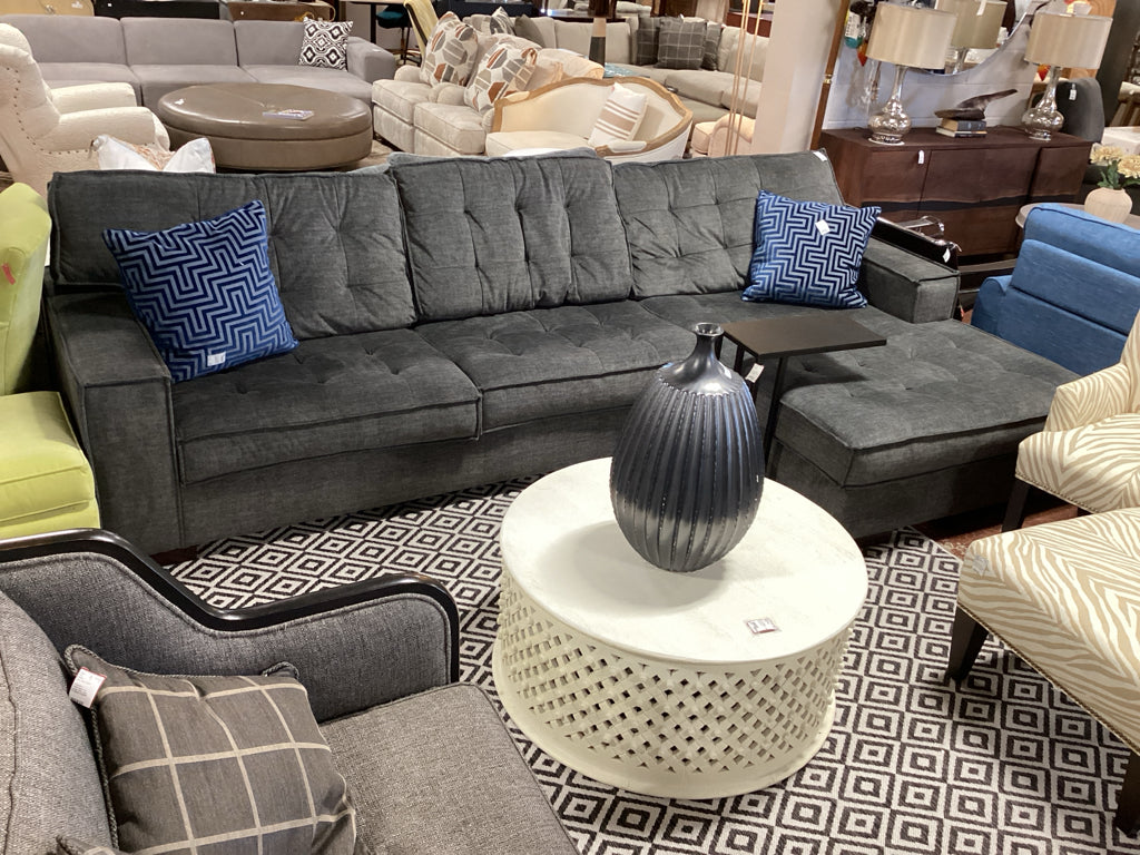 Ashley Chalcombe 2 piece  Sectional / charcoal grey 131 x 72