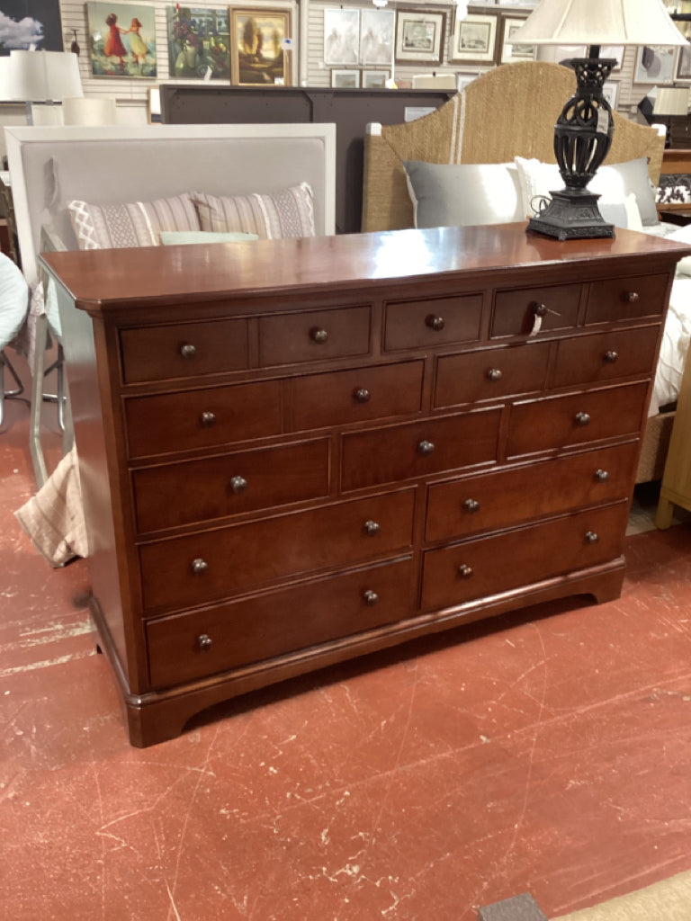 Thomasville Dresser / cherry 12 drawer 64 x 20 x 44 high