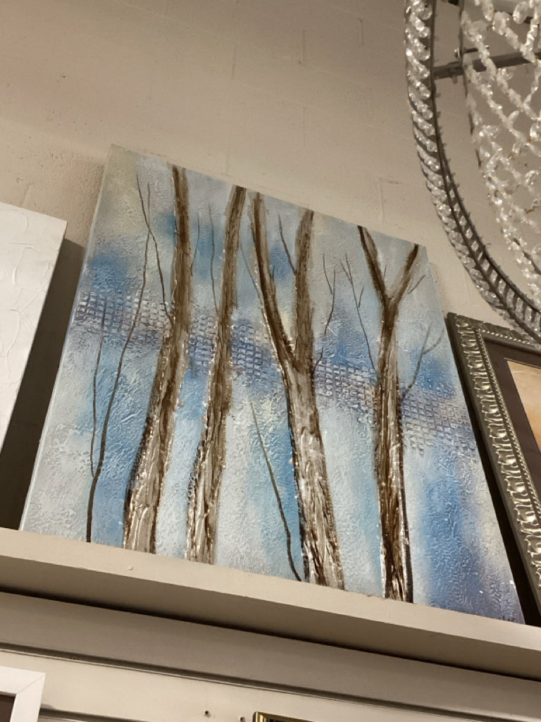 Wind in the Trees Abstract Art by Benjamin Parker 30" W X 40" T