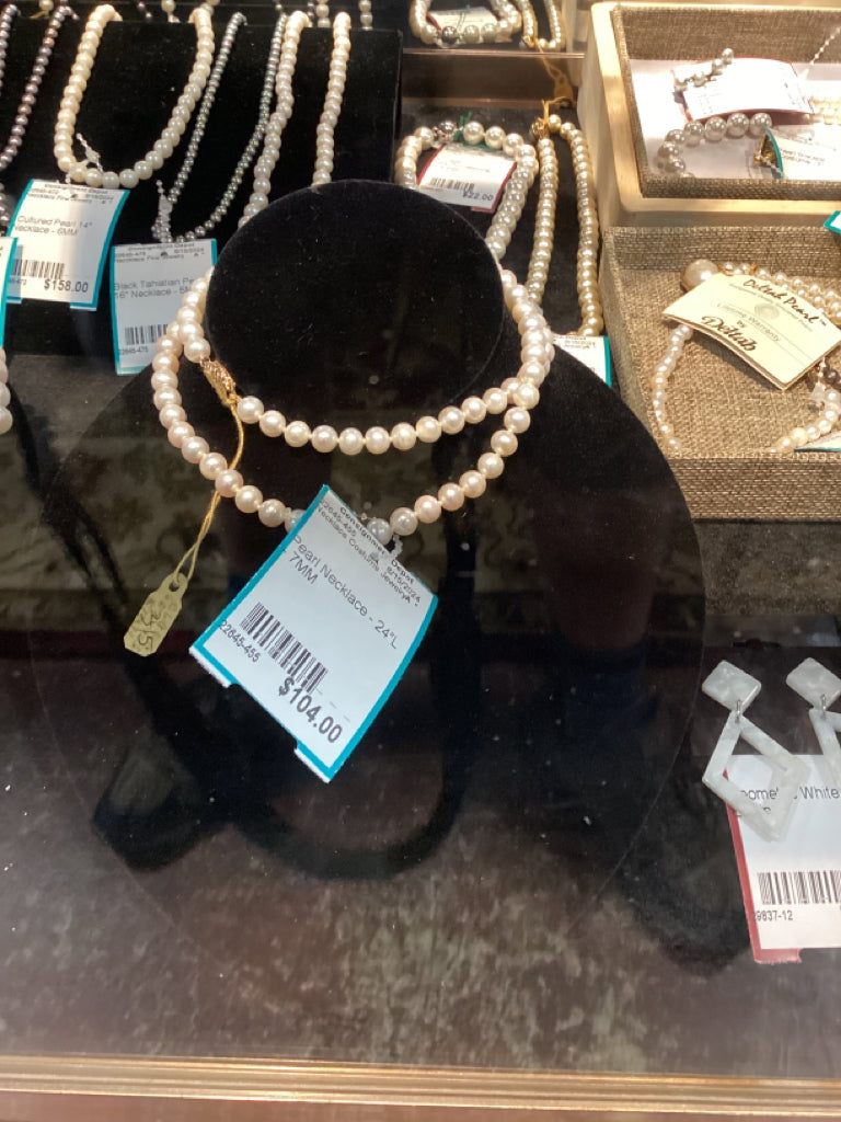 Pearl Necklace - 24"L - 7MM