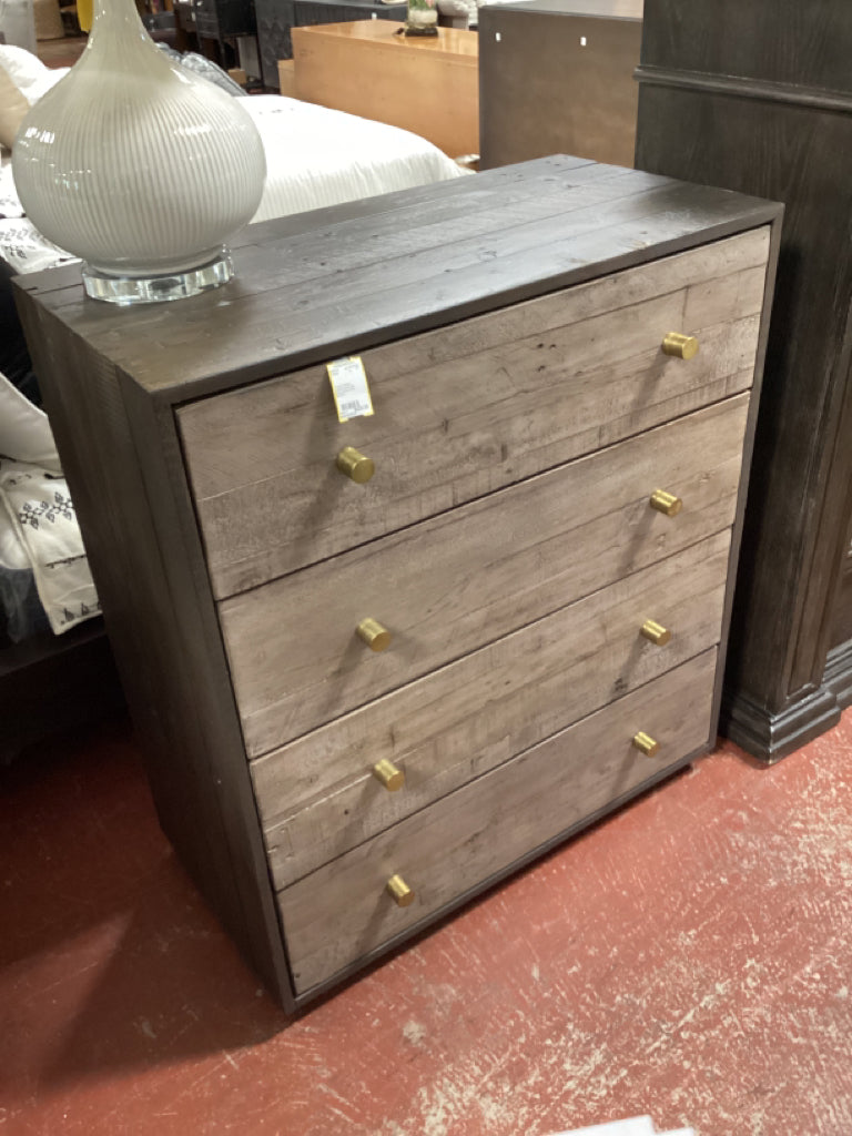 Calais 4 drawer dresser, reclaimed wood ; 36x18x41