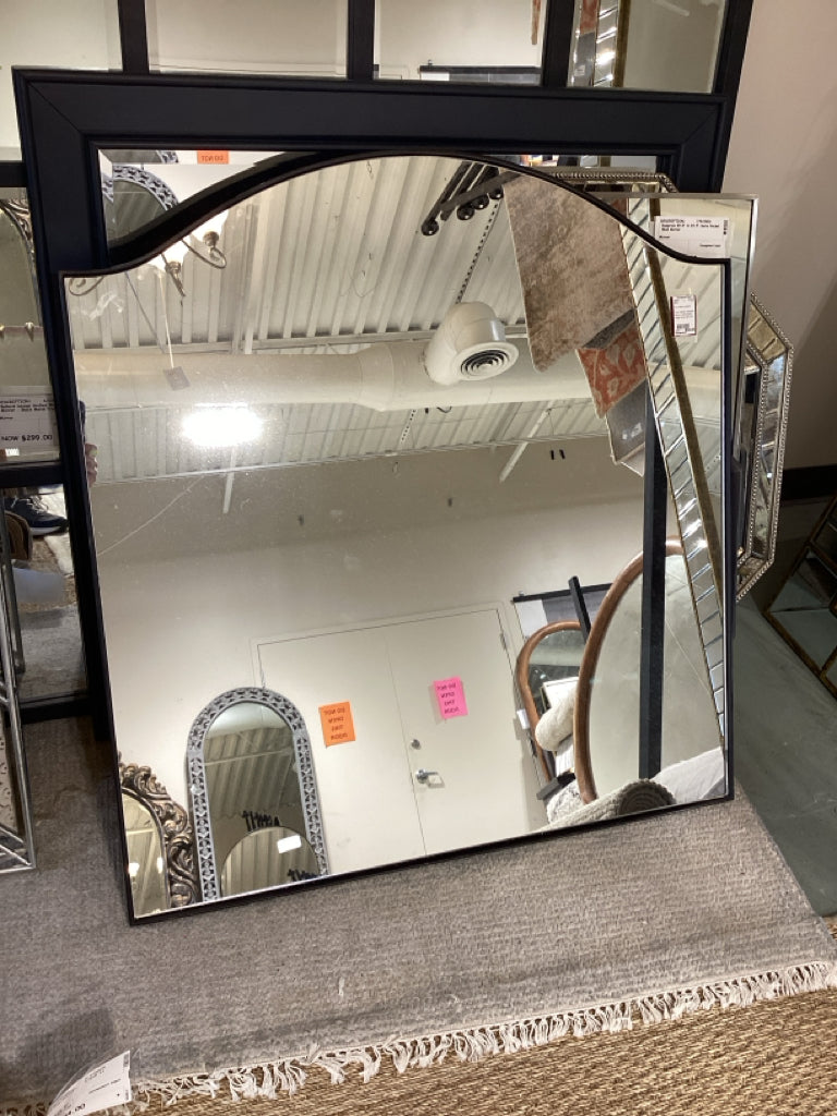 Four Hands Jacques Mirror/ matte black metal frame 38 x 40