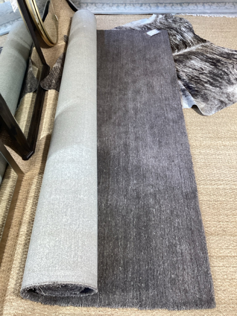 Rug / Heather grey low pile texture hand tufted area rug 9 x 12  AS FOUND