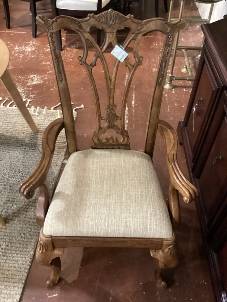 Dining Chairs/ Chippendale style/ 2 arm 2 side SET of 4
