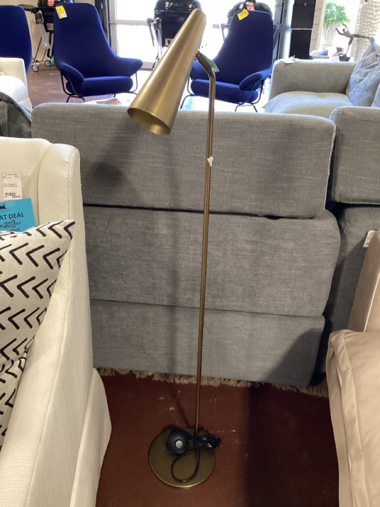 Moe's Trumpet Floor Lamp 49" Brass Finish  47GF6A4U FFID