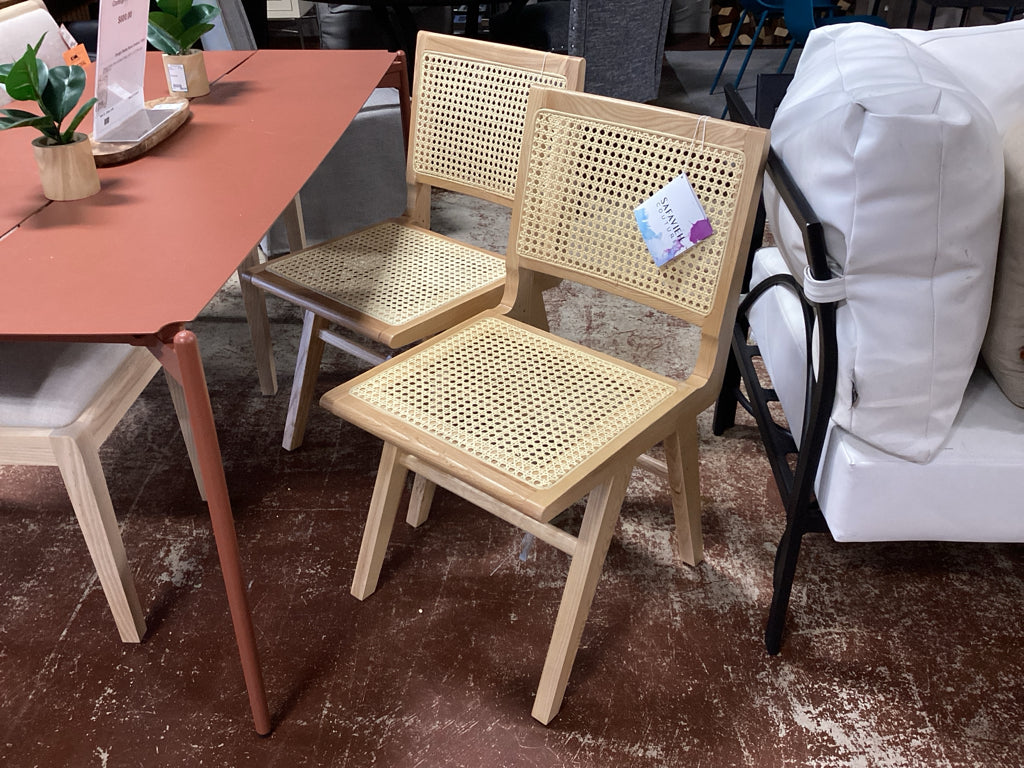Havenly Hattie Rattan Dining Chair (PAIR) 18X23X33 9P35NGTL