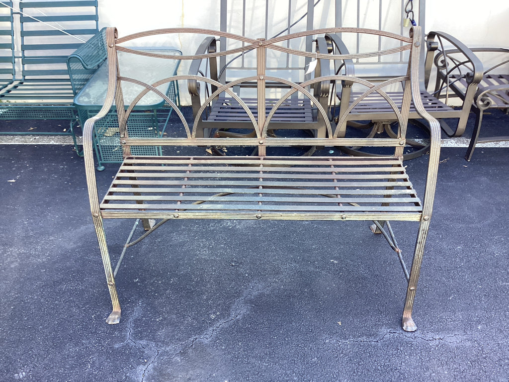 Winterthur Outdoor Cast iron garden bench  44 x 20 x 37