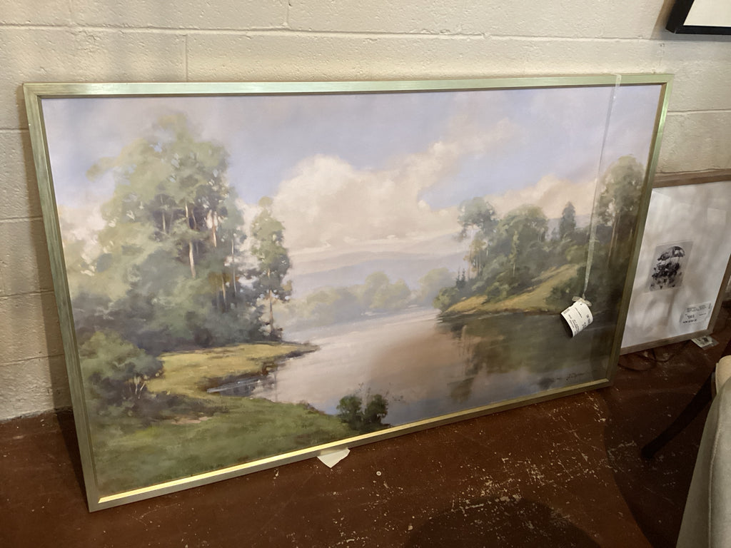 Dreamy Shores Impressionist -Style Landscape Painting 30" x 60"