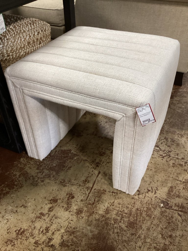 Four Hands Ottoman/ Dover crescent 21"