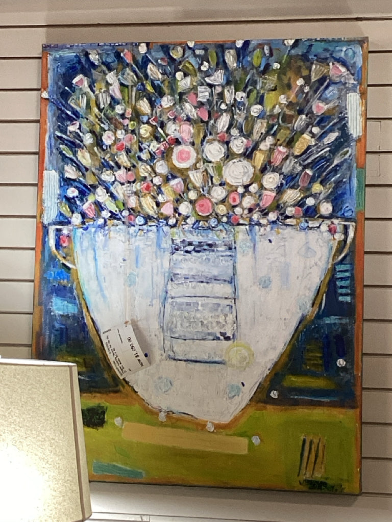 Original Painting "Reach for the Sky II" Mix Media 30 X 40