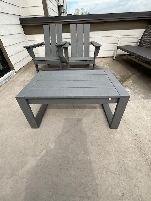 Pollywood GREY Outdoor Rectangle Coffee Table 35x22x16