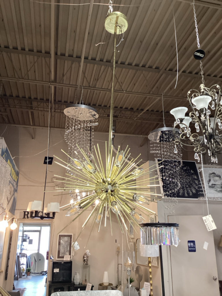 Zadie Pendant Contemporary Sputnik-Inspired Pendant Light 24.5" X 24.5" X 18-48"
