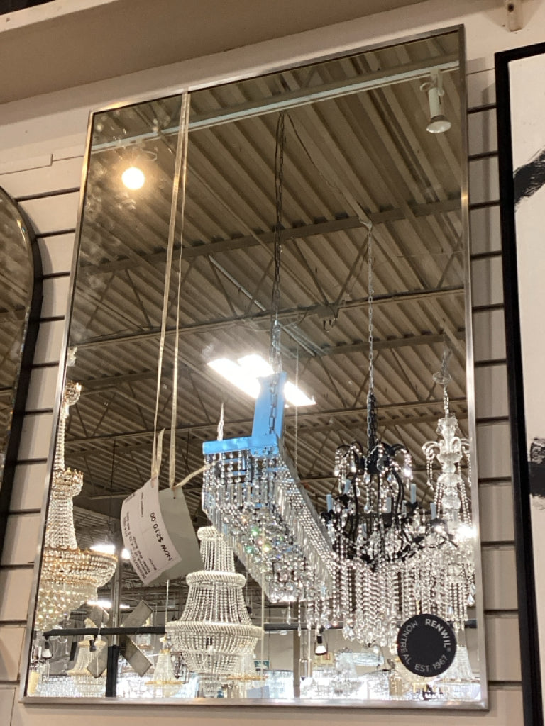 Roderick 35.5 X 23.5 inch Satin Nickel Wall Mirror