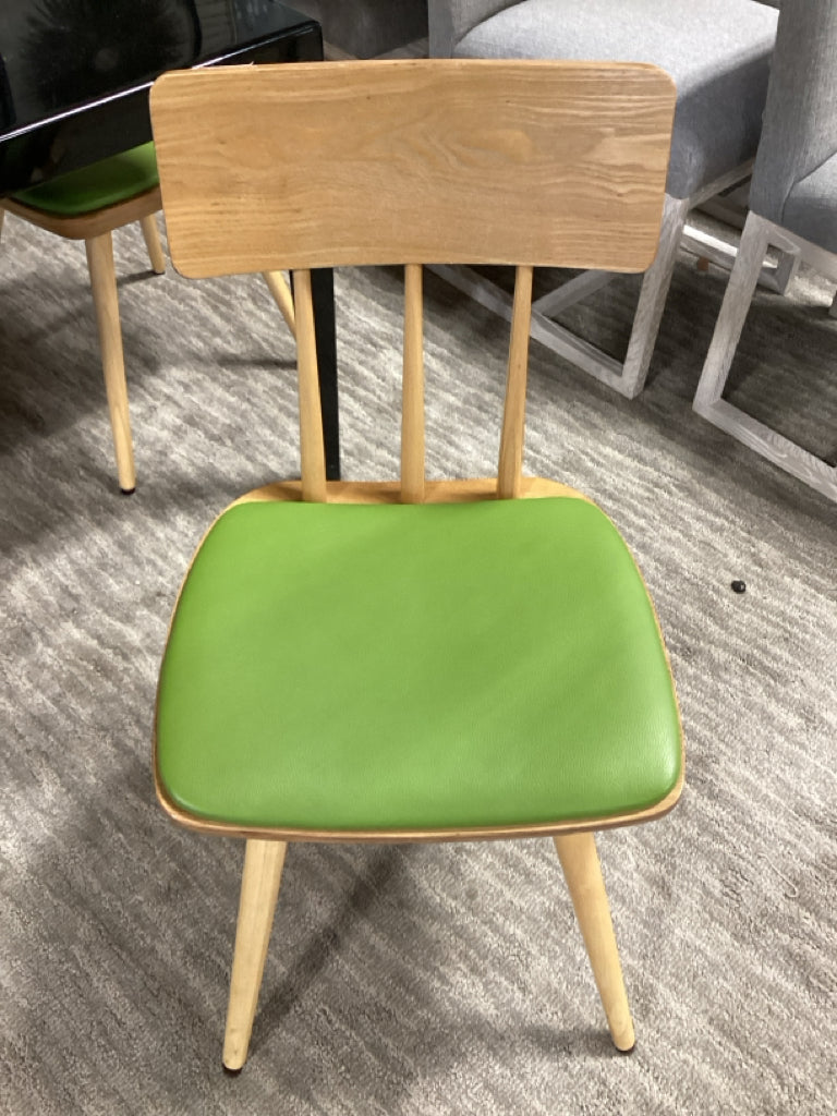 Mid century style light wood Dining Chairs  SET of 6