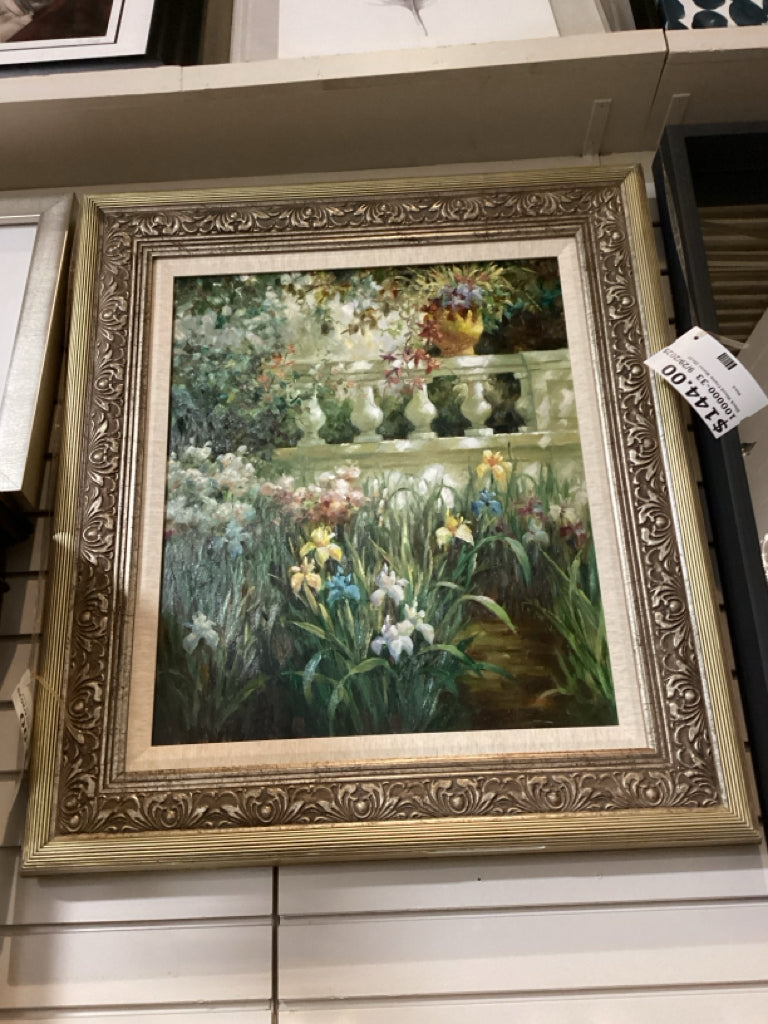 Iris Shadows by Vail Oxley 20x24 Gold Frame (29x33)