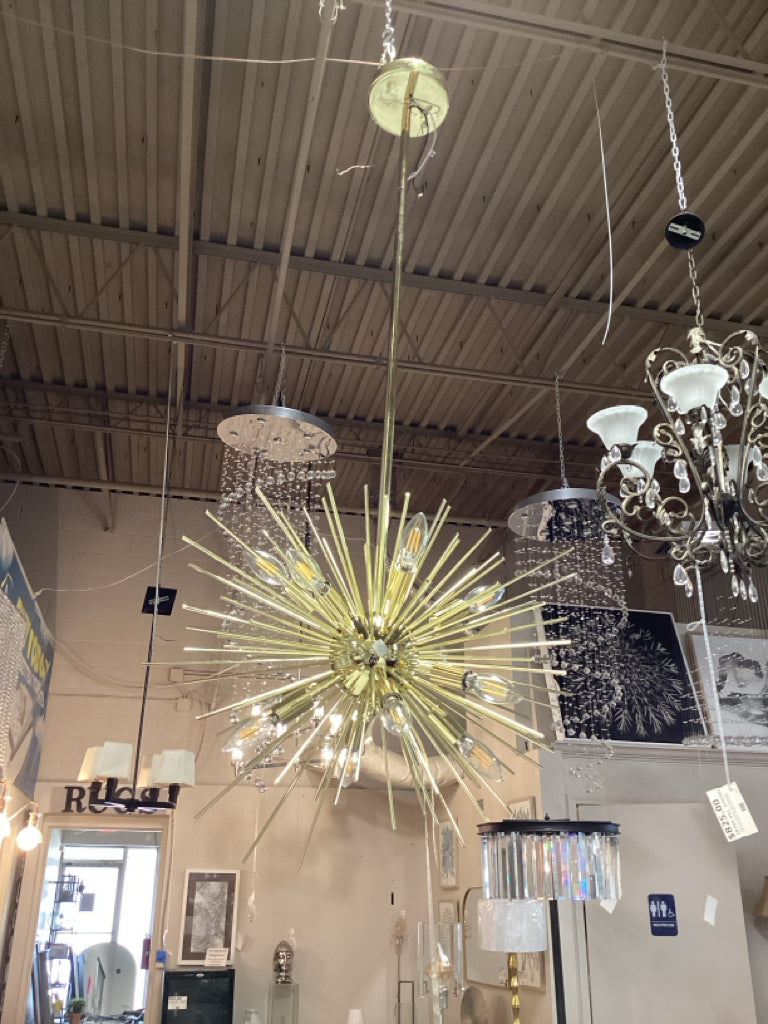 Zadie Pendant Contemporary Sputnik-Inspired Pendant Light 24.5" X 24.5" X 18-48"