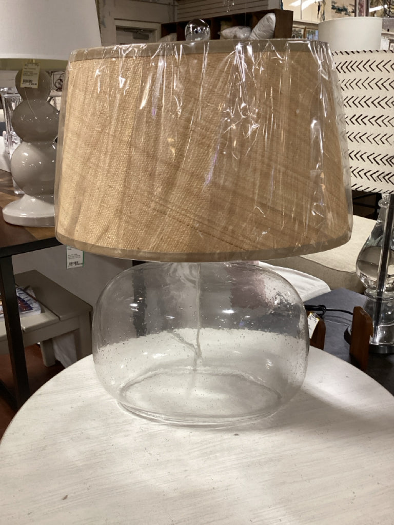 Regina Andrew Patterson Oval Glass Lamp 21"
