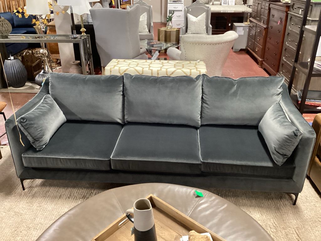 Havenly Lennox Velvet  -Seat Sofa  8G9GBYNJ