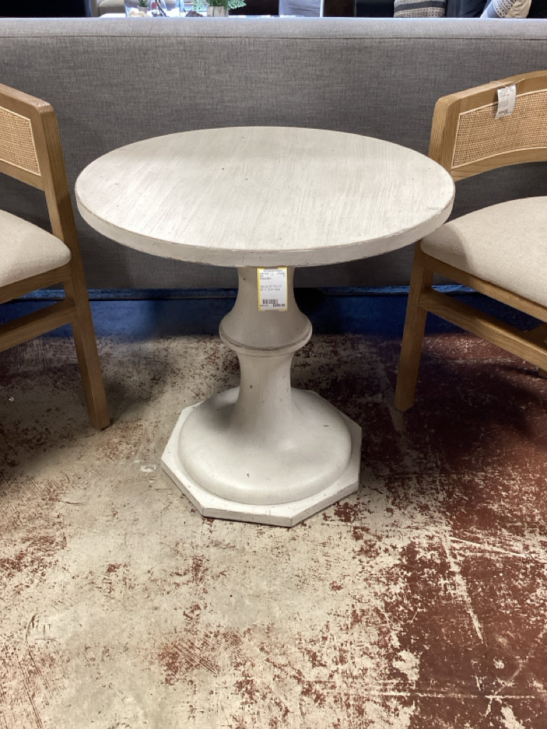Natural 25" Round 25" H  End Table