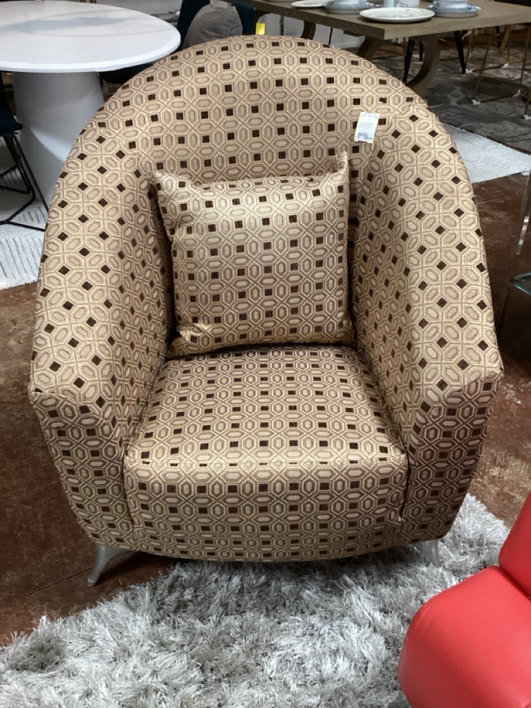 Tranistional/Modern Accent Geometric Chair 31x21x18