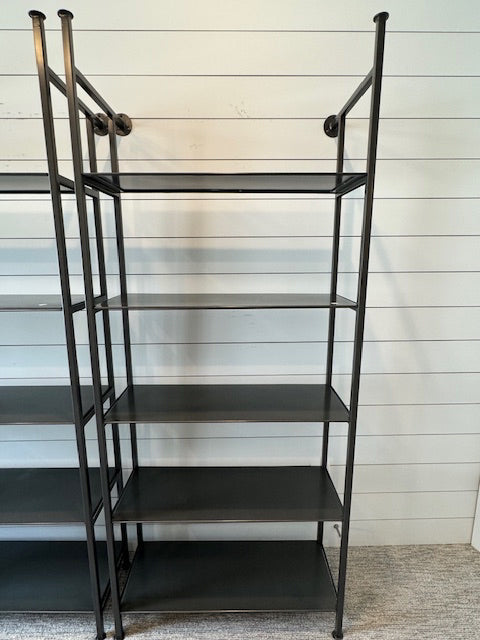 4 Hands Enloe Bookcase Gunmetal Iron 32x77x16