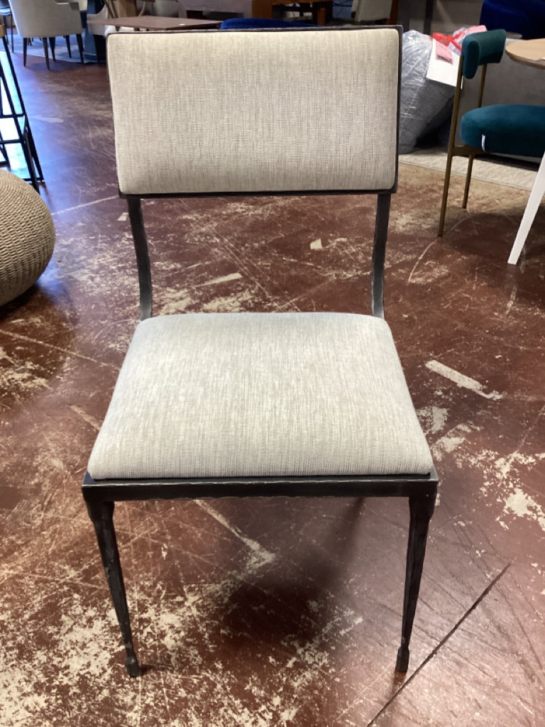 Set of 3 Dining Chairs Iron base