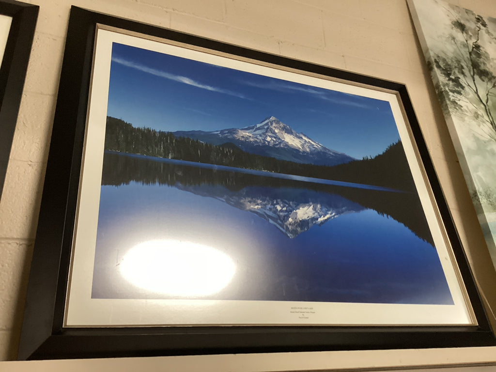Moon Over Lost Lake Framed Under Matted Glass 40 X 50