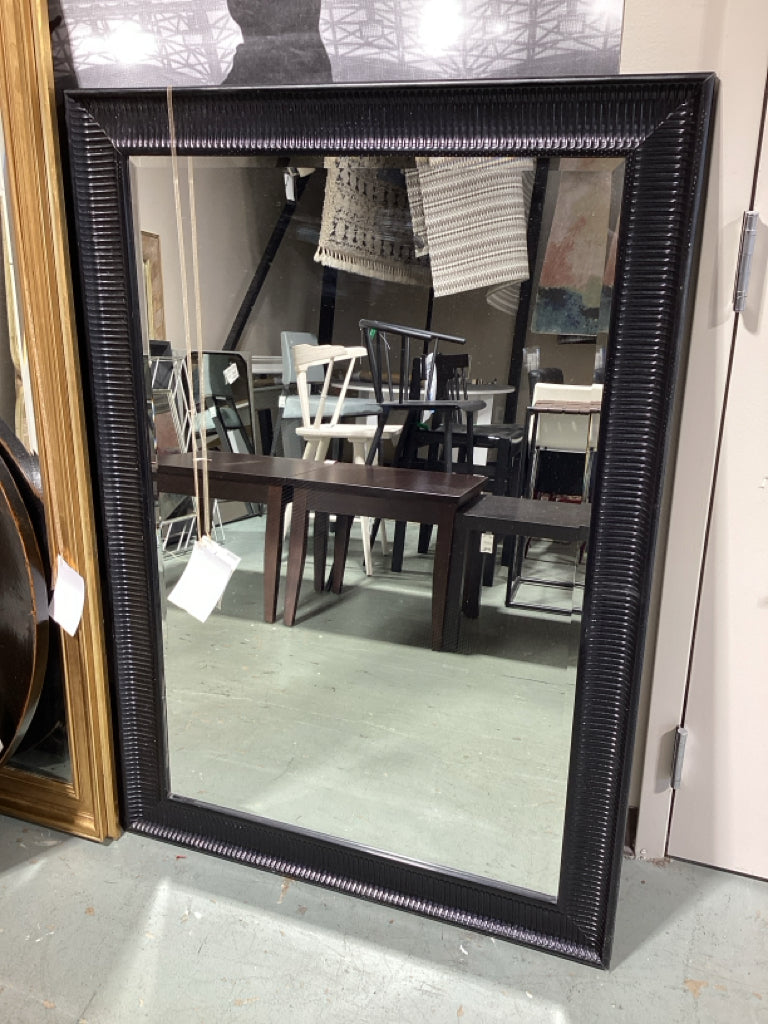Ikea Songe Black Framed Mirror 36x51