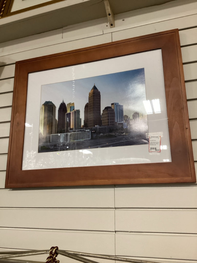 B. Barrickman photo / Midtown ATL cherry frame 29 x 23