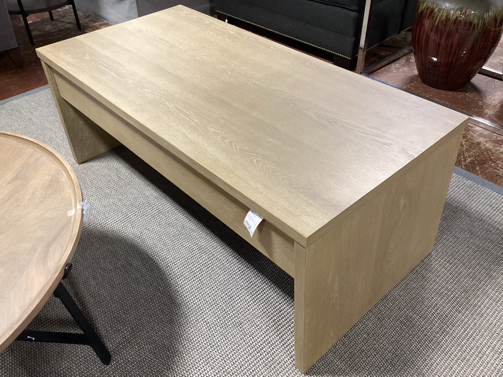Bayside Lift Top Natural Coffee Table 23x47x27
