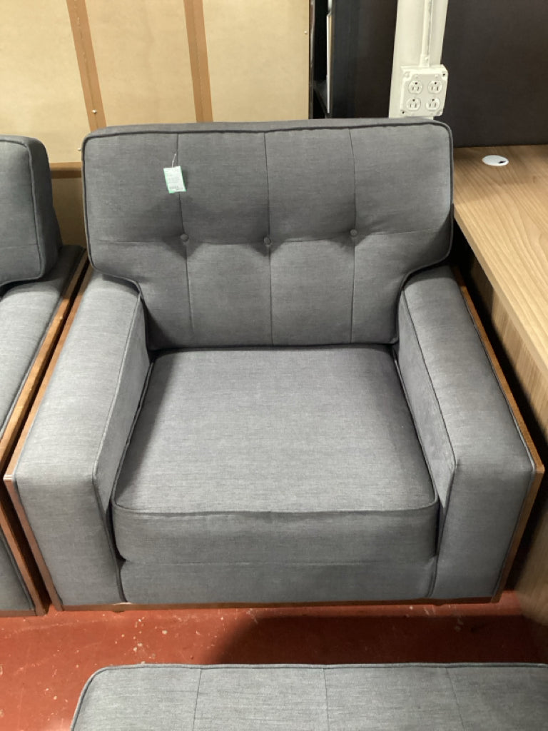 G-Plan Grey Fabric 39" W X 34" D Chair Made in England