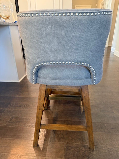 Four Hands Task Swivel Counter Stool 26" Grey