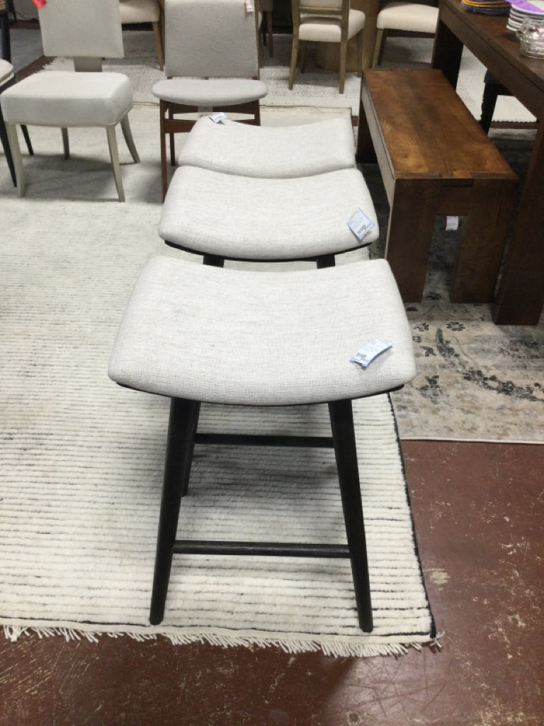 Four Hands Union Counter Stool - White Upholstery - 25"H