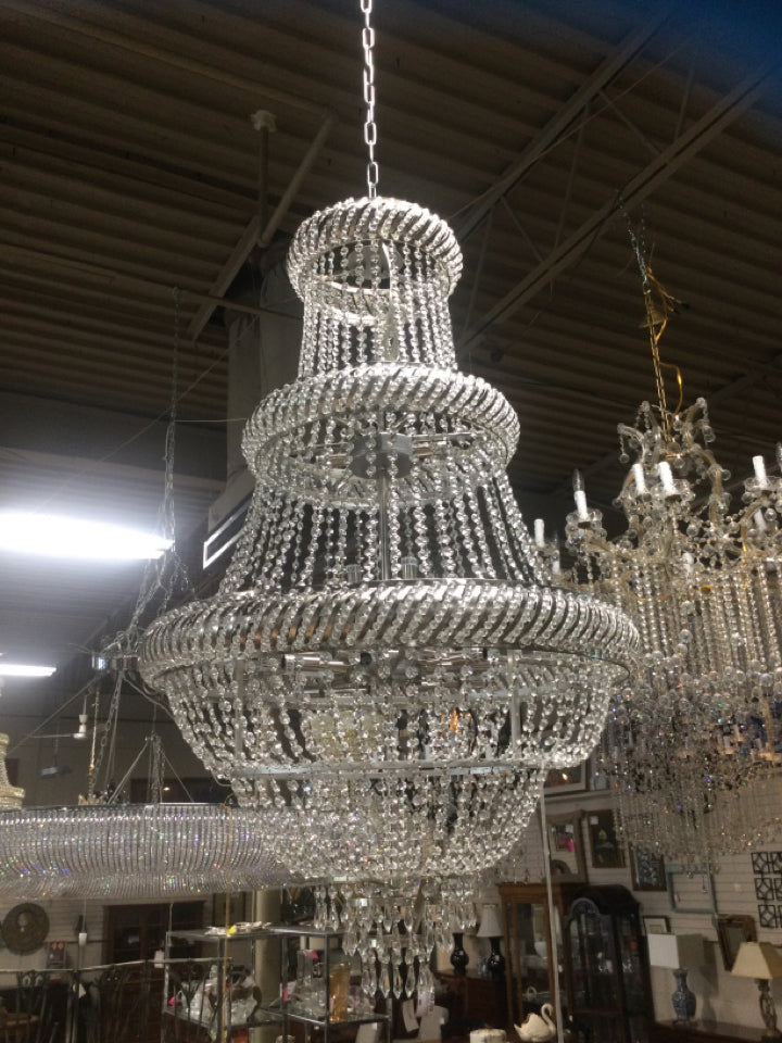 Three Tiered Chandelier - 29W x 48H