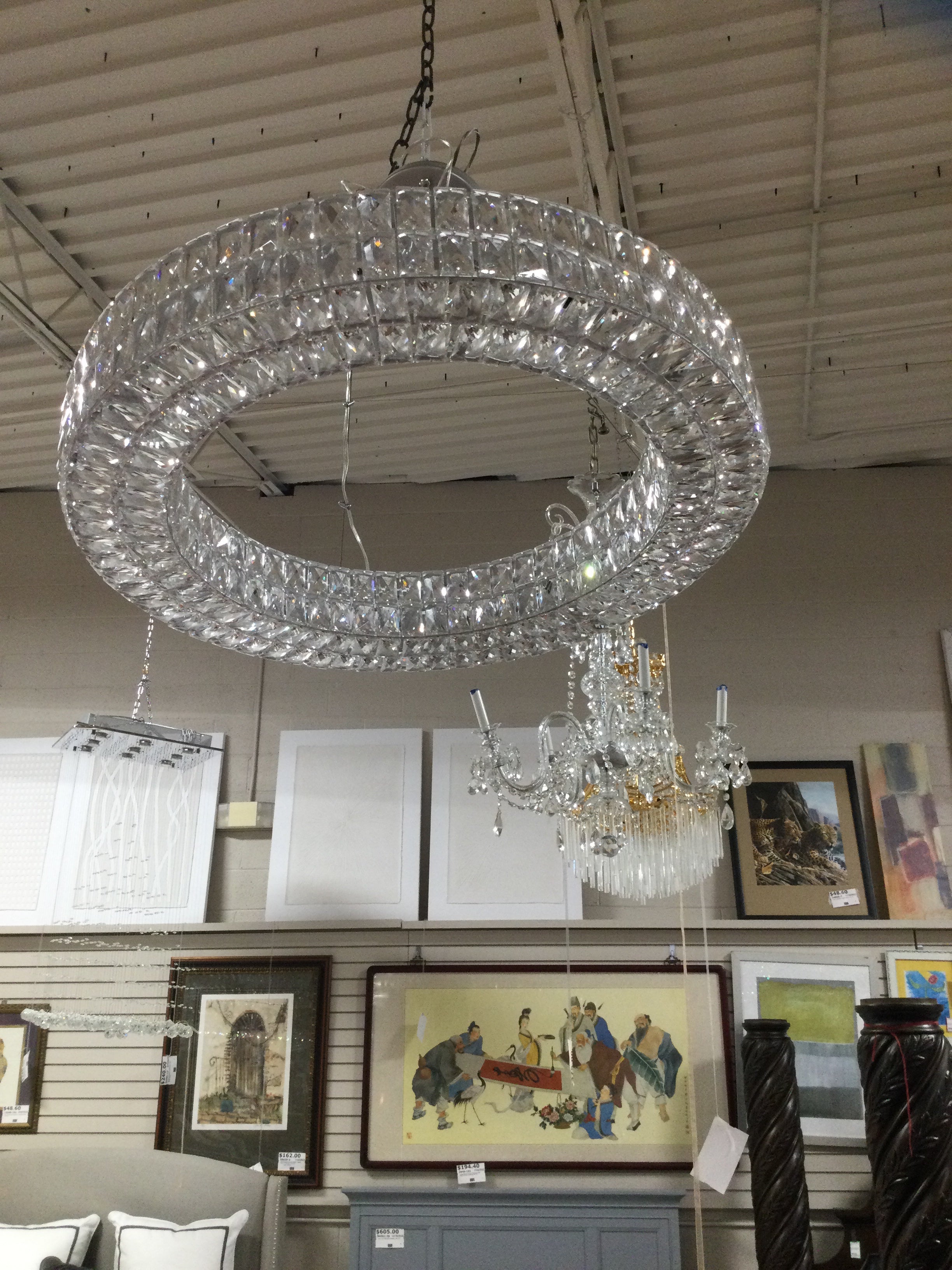 Silver Halo Chandelier 15 Lights